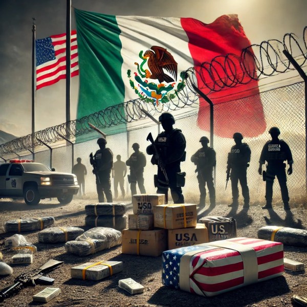 Border Drug Seizure Scene