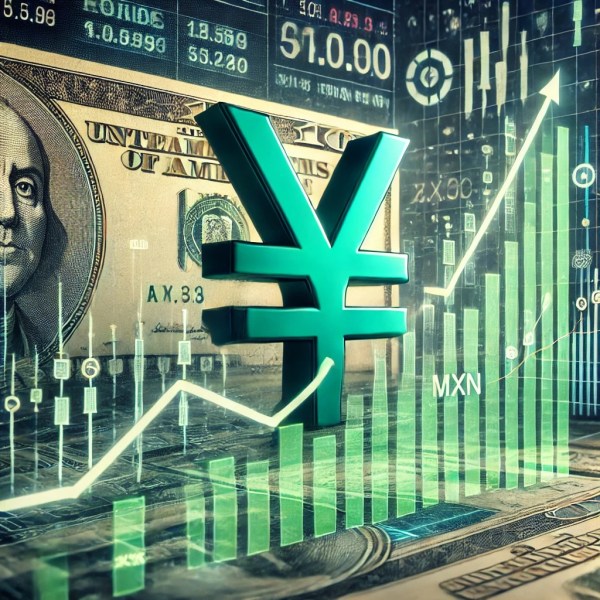 Mexican peso upward trend