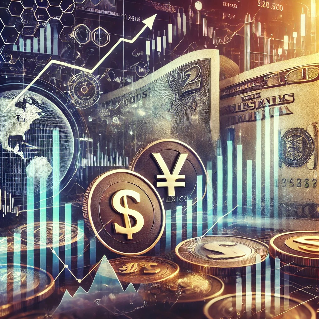 Mexican peso and dollar exchange