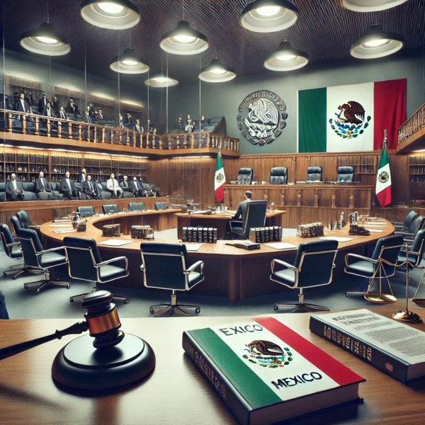 Courtroom for judicial reform.