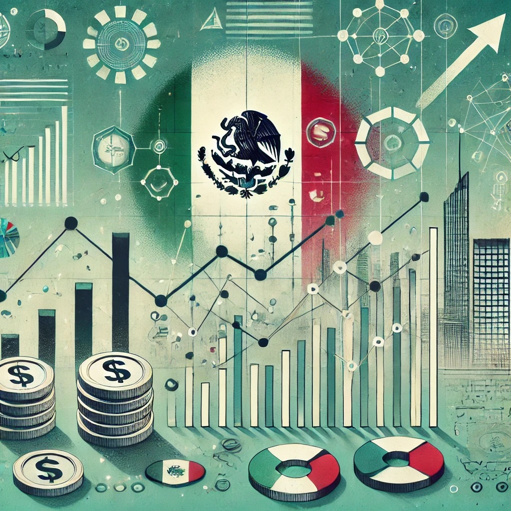 Mexico economy forecast symbols.
