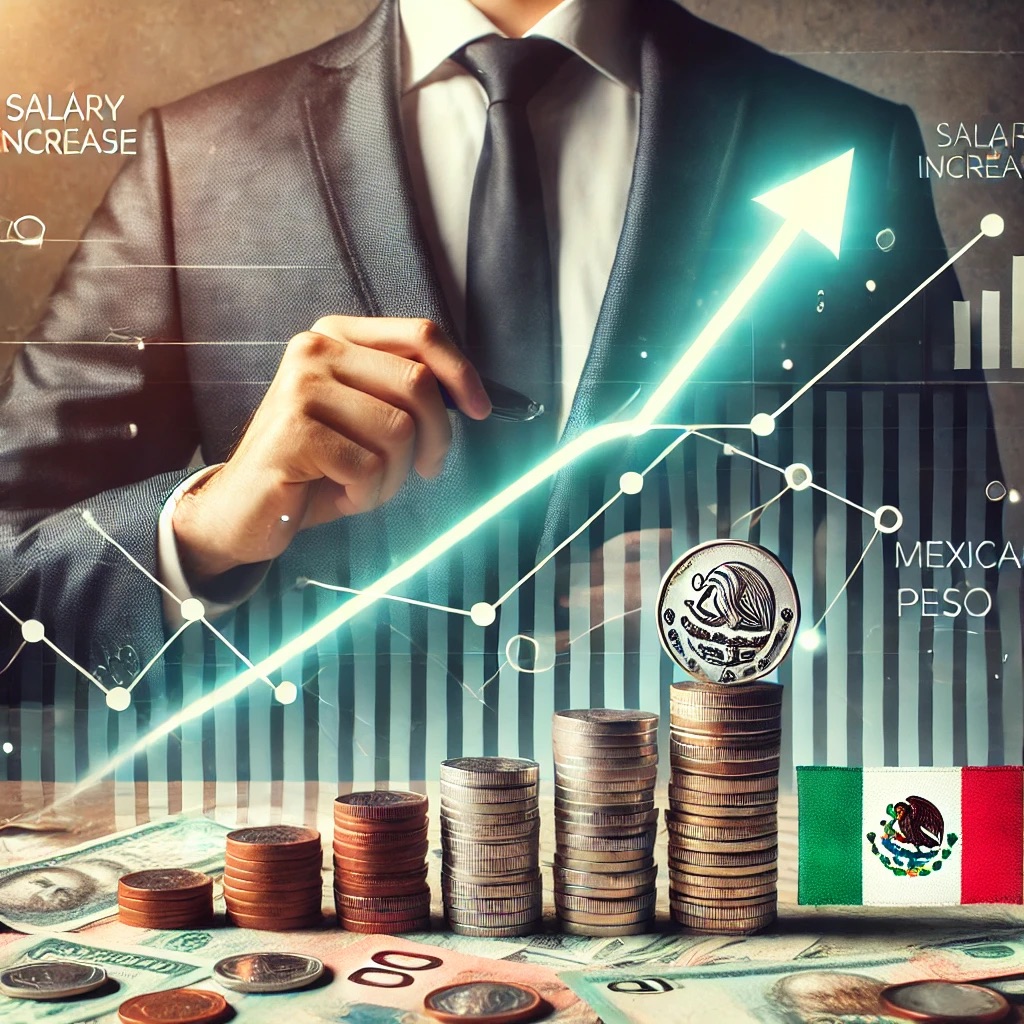 Economic growth and salary increase in Mexico.