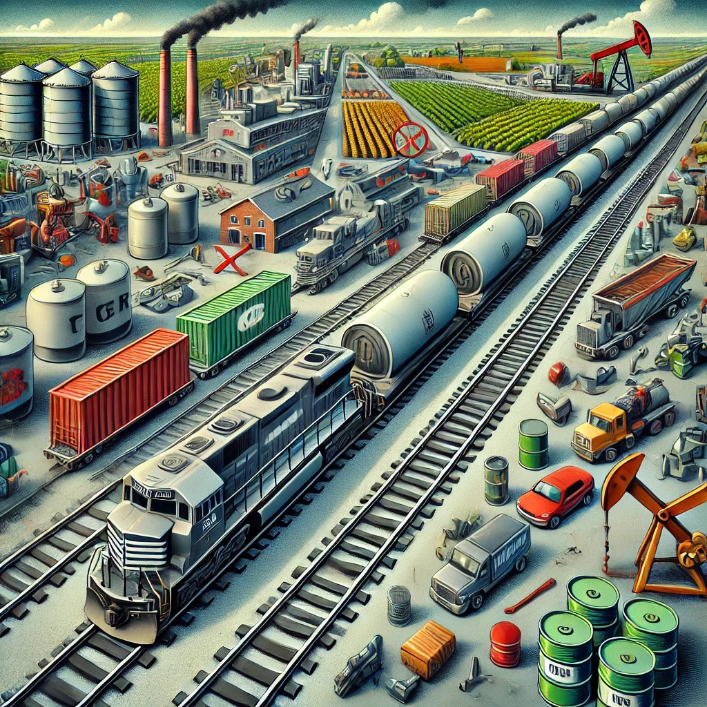 Mexican railway blockade and its impact.