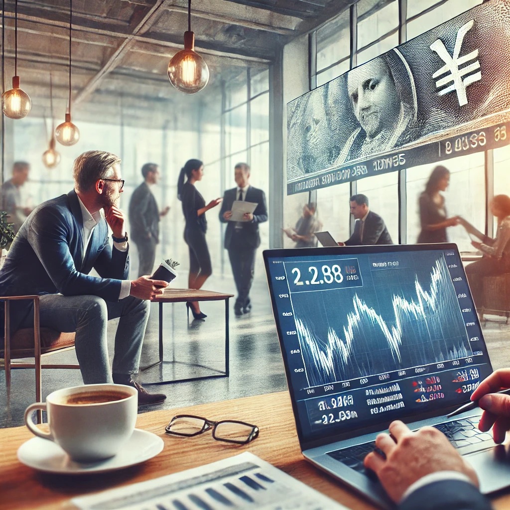 people discussing financial markets