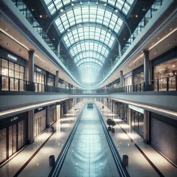 empty shopping mall