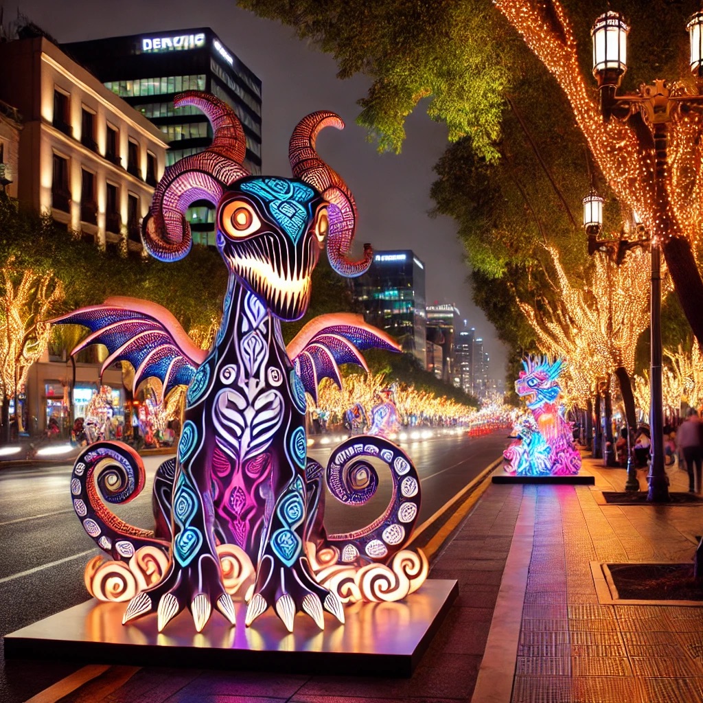 Lit Alebrijes on Reforma