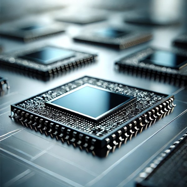 Microchips close-up