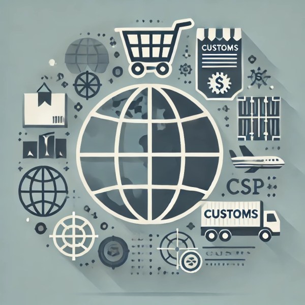 Customs shopping illustration