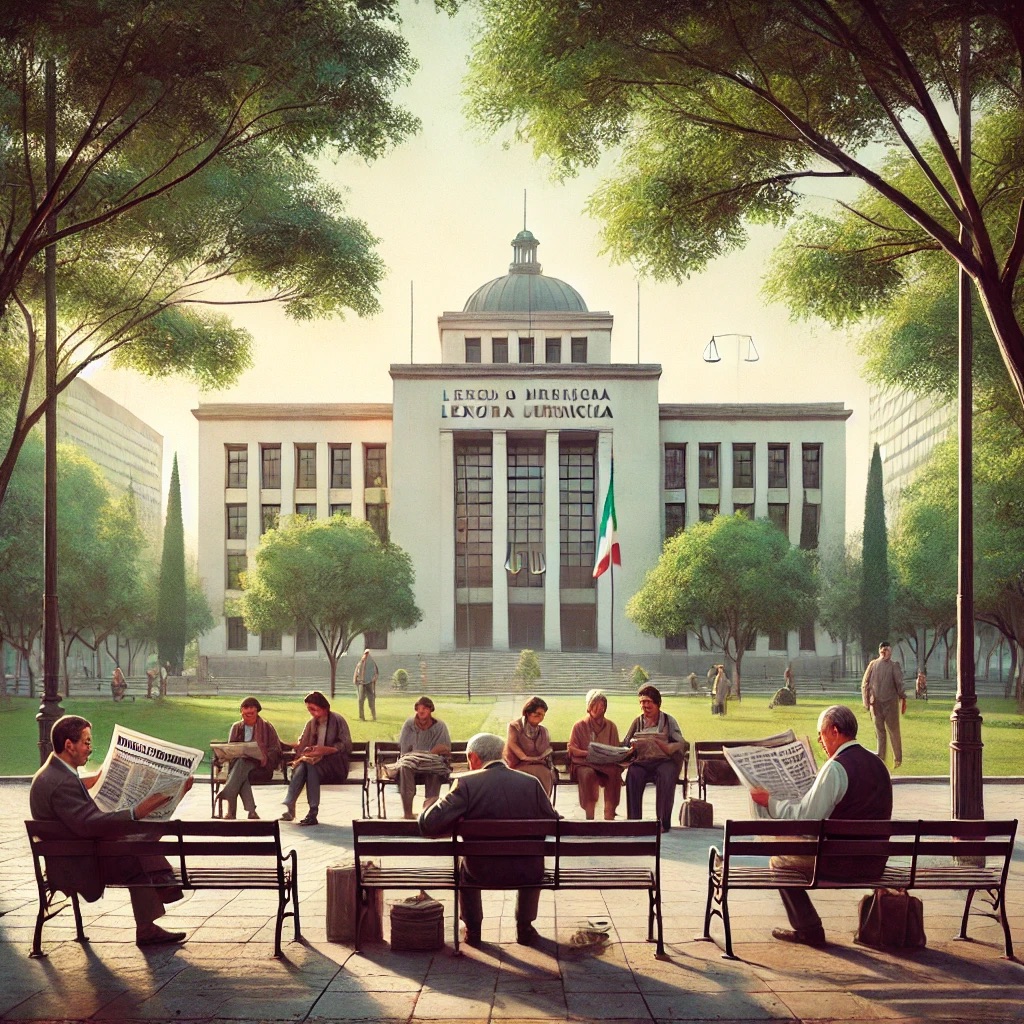 Mexico park scene