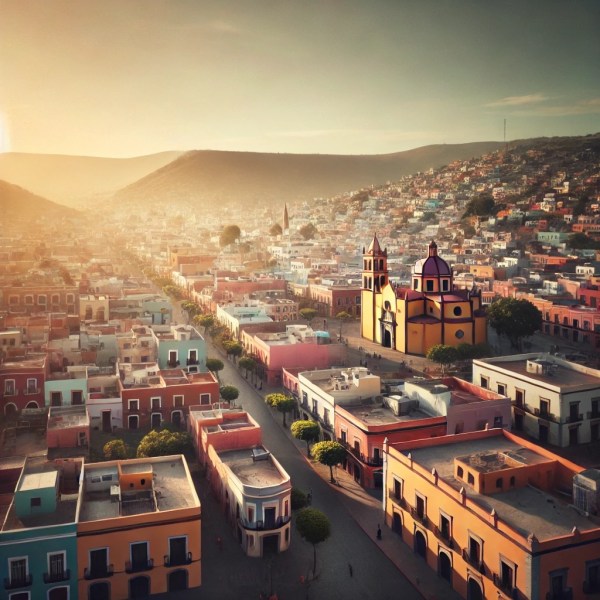 Peaceful Guanajuato urban view