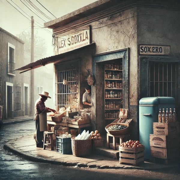 Small Mexican local shop scene