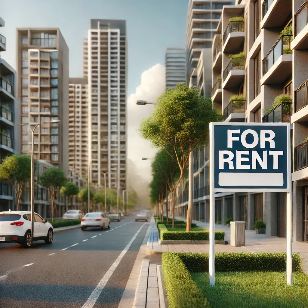 Mexican city apartment buildings