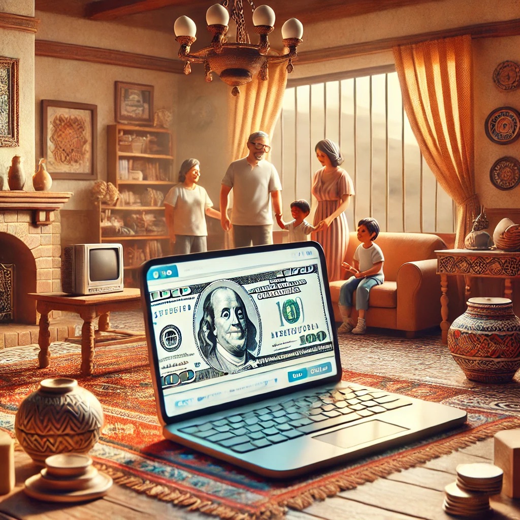 Family receiving remittances