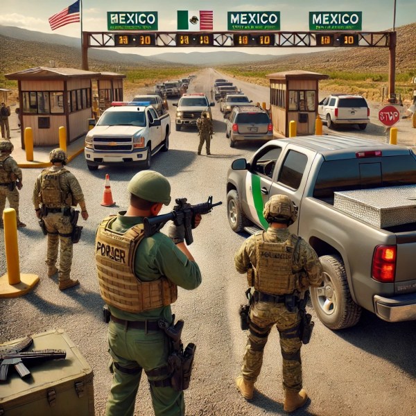 Border security checkpoint