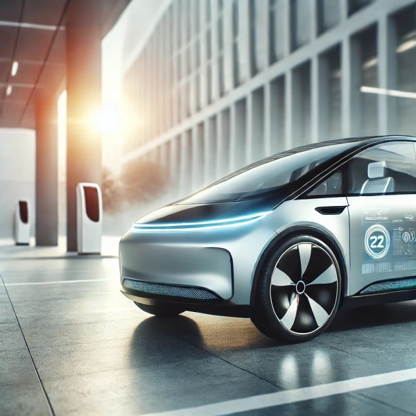 futuristic electric car