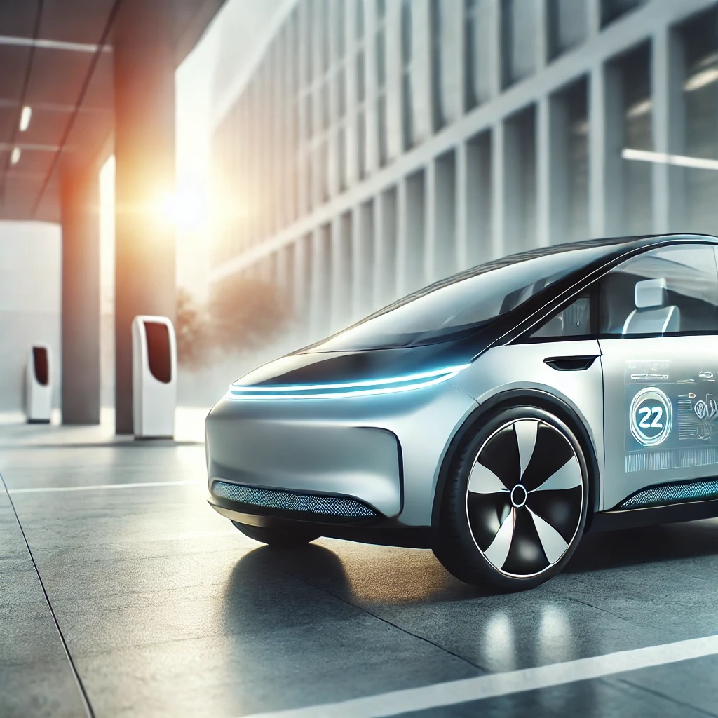 futuristic electric car