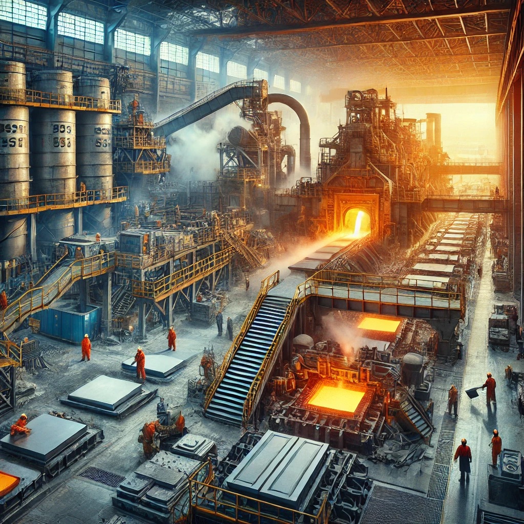 Steel and aluminum factory