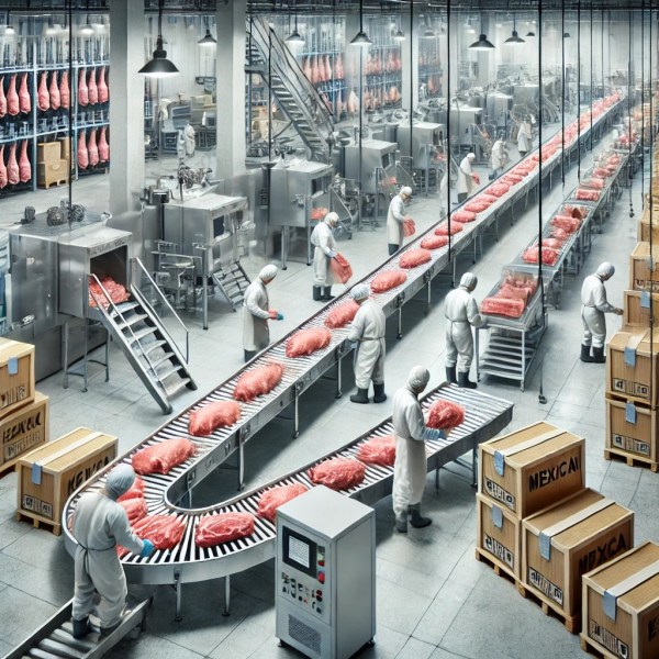 Mexican pork processing for export