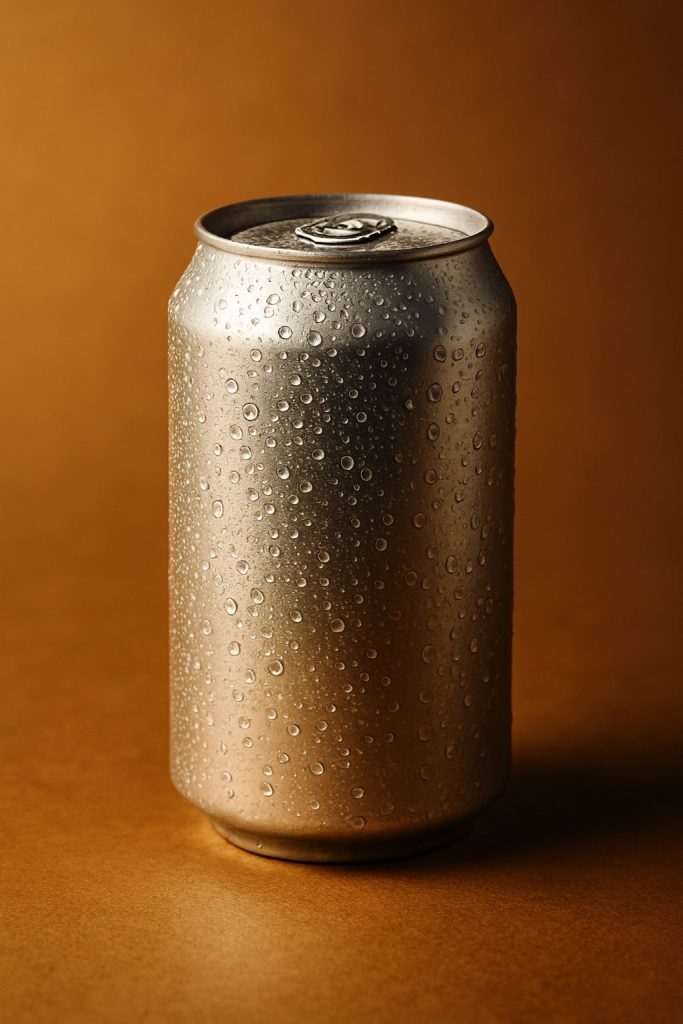 cold beer can